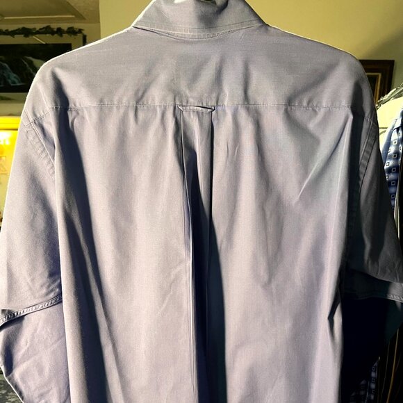 GANT Blue-ish Purple 100% Cotton Long-Sleeve Button-Up Men's Shirt SZ Lrg - Picture 4 of 4